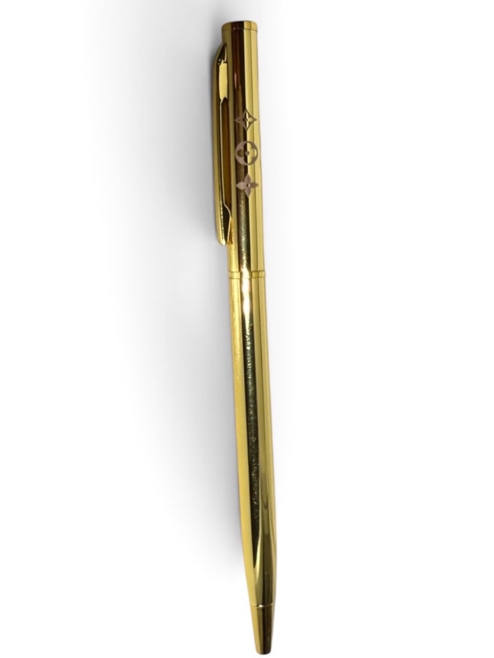 New LOUIS VUITTON Luxury Gold Ballpoint Stilo Pen - Gold